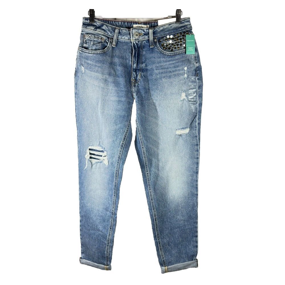 Edgely Jeans Women's Size 10 90's Taper High Rise Boho New Girl Band